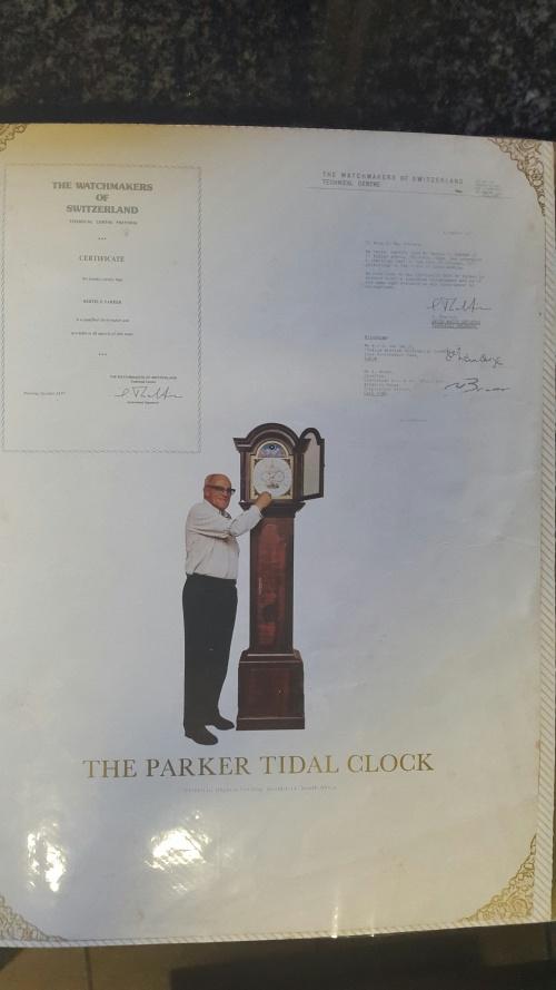 Grandfather & Longcase Clocks Historic Long case Parker Tidal clock